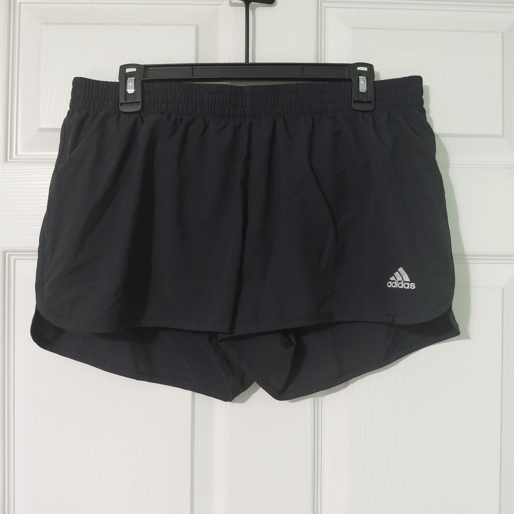 Adidas Aeroready Running Shorts Womens Large Black 3 Inch Inseam FR8375